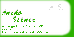 aniko vilner business card